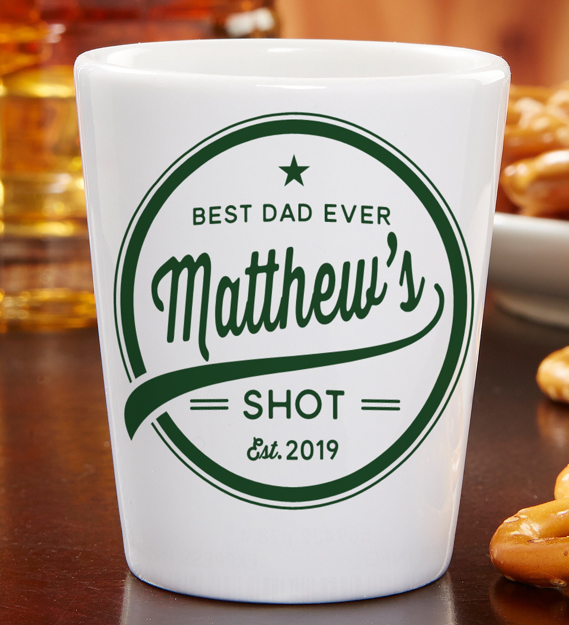 Dad's Brewing Company Personalized Shot Glass